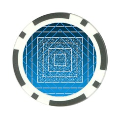 Network Social Abstract Poker Chip Card Guard