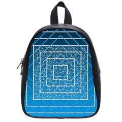 Network Social Abstract School Bag (Small)