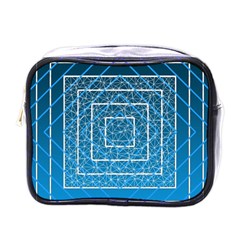 Network Social Abstract Mini Toiletries Bag (One Side)