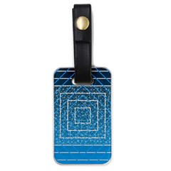 Network Social Abstract Luggage Tag (one side)