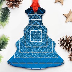 Network Social Abstract Christmas Tree Ornament (Two Sides)