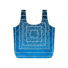 Network Social Abstract Full Print Recycle Bag (S)