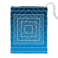 Network Social Abstract Drawstring Pouch (4XL)