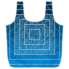 Network Social Abstract Full Print Recycle Bag (XXL)