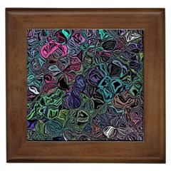 Background Pattern Texture Design Framed Tile by Ravend