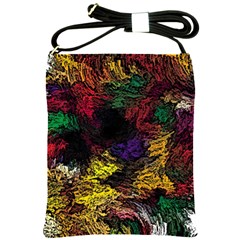 Abstract Painting Colorful Shoulder Sling Bag by Ravend