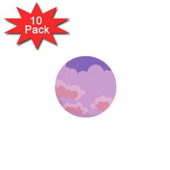 Sky Nature Sunset Clouds Space Fantasy Sunrise 1  Mini Buttons (10 pack) 