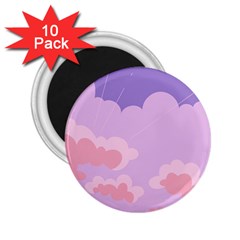 Sky Nature Sunset Clouds Space Fantasy Sunrise 2.25  Magnets (10 pack) 