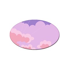 Sky Nature Sunset Clouds Space Fantasy Sunrise Sticker Oval (100 pack)