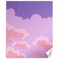 Sky Nature Sunset Clouds Space Fantasy Sunrise Canvas 16  x 20 