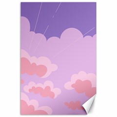 Sky Nature Sunset Clouds Space Fantasy Sunrise Canvas 24  x 36 