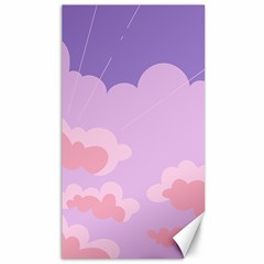 Sky Nature Sunset Clouds Space Fantasy Sunrise Canvas 40  x 72 