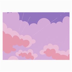 Sky Nature Sunset Clouds Space Fantasy Sunrise Large Glasses Cloth (2 Sides)