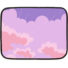 Sky Nature Sunset Clouds Space Fantasy Sunrise Fleece Blanket (Mini)