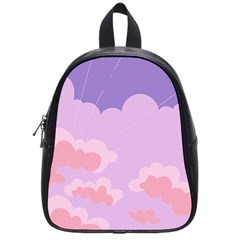 Sky Nature Sunset Clouds Space Fantasy Sunrise School Bag (Small)