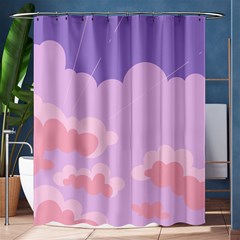 Sky Nature Sunset Clouds Space Fantasy Sunrise Shower Curtain 60  x 72  (Medium) 