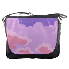 Sky Nature Sunset Clouds Space Fantasy Sunrise Messenger Bag by Ravend