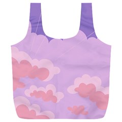 Sky Nature Sunset Clouds Space Fantasy Sunrise Full Print Recycle Bag (XXXL)