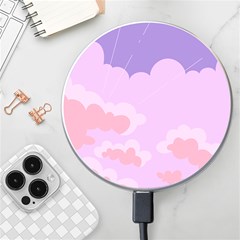 Sky Nature Sunset Clouds Space Fantasy Sunrise Wireless Fast Charger(White)