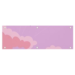 Sky Nature Sunset Clouds Space Fantasy Sunrise Banner and Sign 6  x 2 