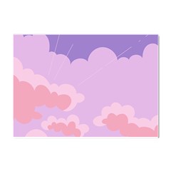 Sky Nature Sunset Clouds Space Fantasy Sunrise Crystal Sticker (A4)