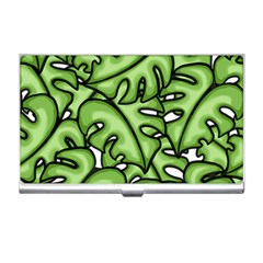 Leaves Nature Monstera Seamless Pattern Repeating Business Card Holder by Ravend