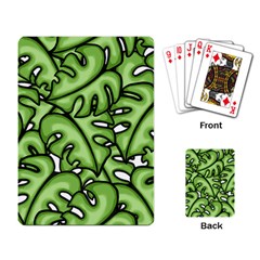 Leaves Nature Monstera Seamless Pattern Repeating Playing Cards Single Design (rectangle) by Ravend