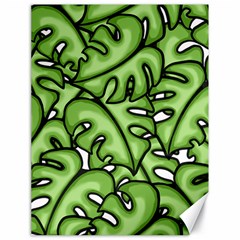 Leaves Nature Monstera Seamless Pattern Repeating Canvas 18  X 24  by Ravend