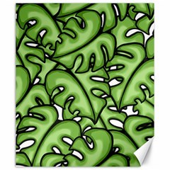 Leaves Nature Monstera Seamless Pattern Repeating Canvas 20  X 24  by Ravend