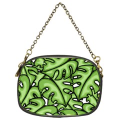 Leaves Nature Monstera Seamless Pattern Repeating Chain Purse (one Side) by Ravend