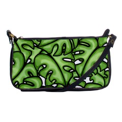 Leaves Nature Monstera Seamless Pattern Repeating Shoulder Clutch Bag by Ravend