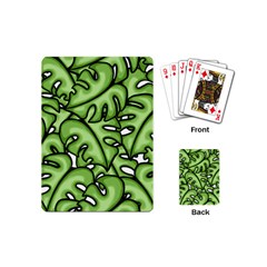 Leaves Nature Monstera Seamless Pattern Repeating Playing Cards Single Design (mini) by Ravend