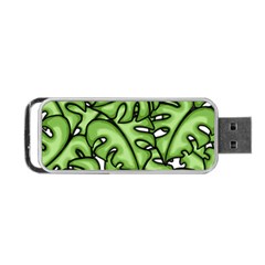 Leaves Nature Monstera Seamless Pattern Repeating Portable Usb Flash (two Sides) by Ravend