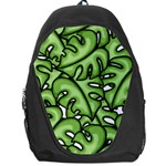 Leaves Nature Monstera Seamless Pattern Repeating Backpack Bag Front