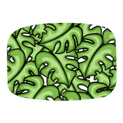 Leaves Nature Monstera Seamless Pattern Repeating Mini Square Pill Box by Ravend