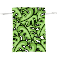 Leaves Nature Monstera Seamless Pattern Repeating Lightweight Drawstring Pouch (xl) by Ravend