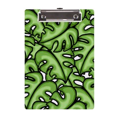 Leaves Nature Monstera Seamless Pattern Repeating A5 Acrylic Clipboard