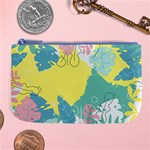 Plants Leaves Border Frame Wallpaper Background Large Coin Purse Front