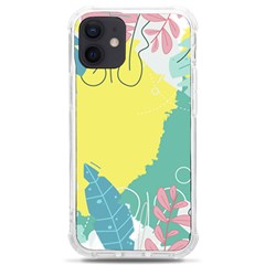 Plants Leaves Border Frame Wallpaper Background Iphone 12 Mini Tpu Uv Print Case	 by Ravend