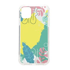 Plants Leaves Border Frame Wallpaper Background Iphone 11 Tpu Uv Print Case by Ravend