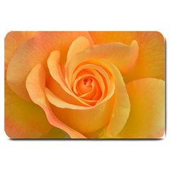 Flower Plant Rose Nature Garden Orange Macro Large Doormat by Ravend