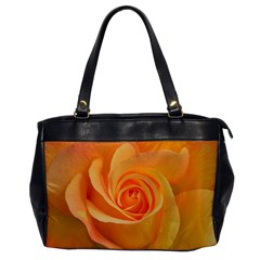 Flower Plant Rose Nature Garden Orange Macro Oversize Office Handbag by Ravend