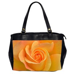 Flower Plant Rose Nature Garden Orange Macro Oversize Office Handbag (2 Sides) by Ravend