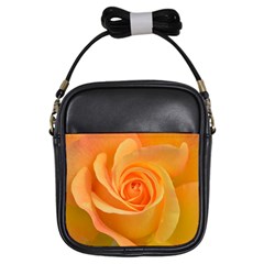 Flower Plant Rose Nature Garden Orange Macro Girls Sling Bag by Ravend