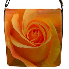 Flower Plant Rose Nature Garden Orange Macro Flap Closure Messenger Bag (s) by Ravend