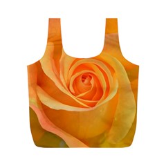 Flower Plant Rose Nature Garden Orange Macro Full Print Recycle Bag (m) by Ravend