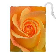 Flower Plant Rose Nature Garden Orange Macro Drawstring Pouch (5xl) by Ravend