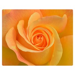 Flower Plant Rose Nature Garden Orange Macro One Side Premium Plush Fleece Blanket (medium)