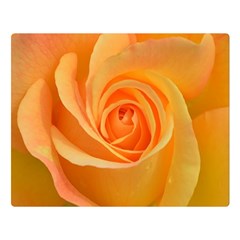 Flower Plant Rose Nature Garden Orange Macro One Side Premium Plush Fleece Blanket (large)