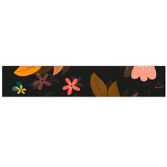 Flowers Leaves Background Floral Plants Foliage Large Premium Plush Fleece Scarf  by Ravend